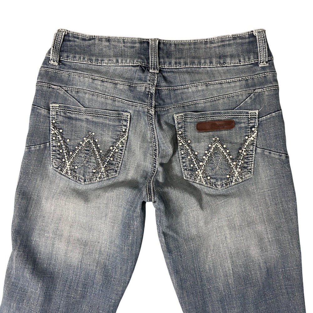 Wrangler Booty Up Mae Bootcut Jeans Womens 27x34 Blue Western Cowgirl 10MWZCT